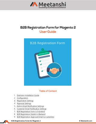 Magento 2 B2B Registration Form