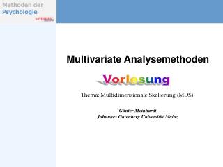 Multivariate Analysemethoden