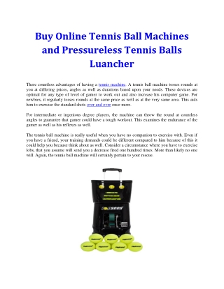 Tennis ball machine for sale at cheapest price store in autralia