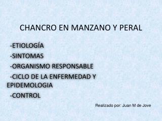 CHANCRO EN MANZANO Y PERAL