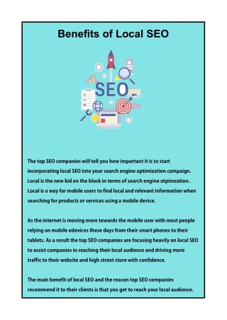 Benefits of Local SEO