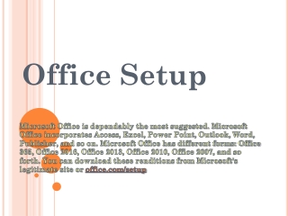 Office.com/setup - Install Office Antivirus Online