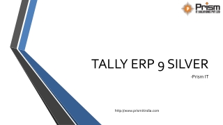tally software solutions | Erp 9 silver | service provider in pune & Mumbai |Prism IT