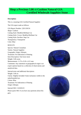 Shop Wholesale Sapphire Stone and Tanzanite