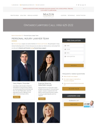 Toronto Injuries Lawyers