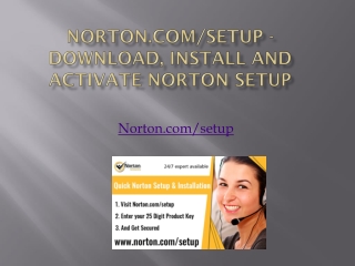 NORTON.COM/SETUP - DOWNLOAD, INSTALL AND ACTIVATE NORTON SETUP
