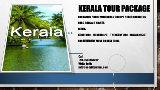 Seeriitourism - Kerala Trip Package for 6nights