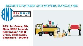 Packers and Movers Bangalore