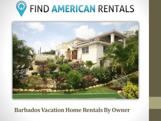 Barbados Vacation Home Rentals By Owner