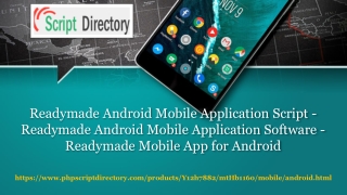 Readymade Android Mobile Application Software - Readymade Mobile App for Android