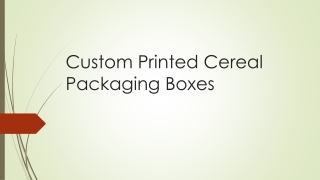 Custom cereal boxes