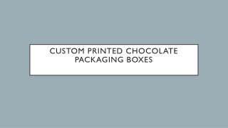 Custom Chocolate Boxes