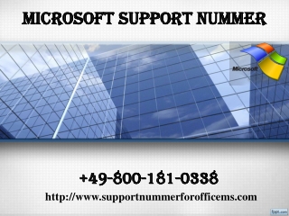 Microsoft Support Nummer 49-800-181-0338