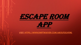 Escape room app