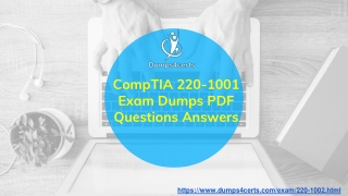 CompTIA 220-1001 Exam Dumps, MCP 200-1001 Latest Questions Answers Material [PDF] 2019