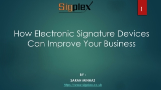 Electronic Signature device For Business