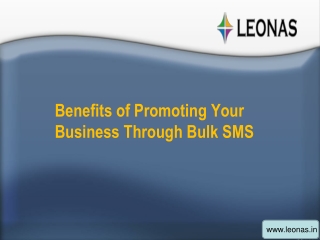 Benefits of Promoting Your Business Through Bulk SMS