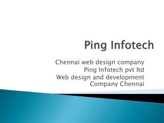 Chennai web design company | Ping Infotech pvt ltd