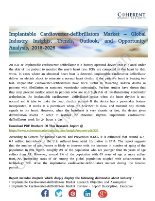 Implantable Cardioverter-defibrillators Market – Global Industry Insights, Trends, Outlook, and Opportunity Analysis, 20