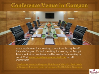 Conference Hall in Gurgaon