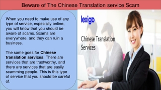 Chinese Translation Services