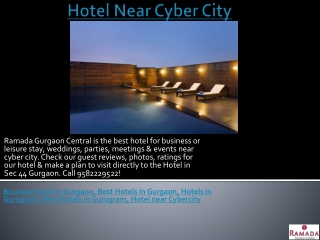 Hotel Near Cyber City