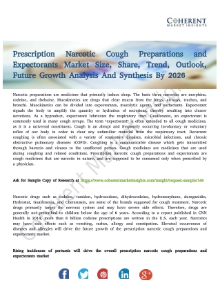 Prescription Narcotic Cough Preparations and Expectorants Market Growth Outlook to 2026