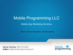 Mobile Apps Marketing Services