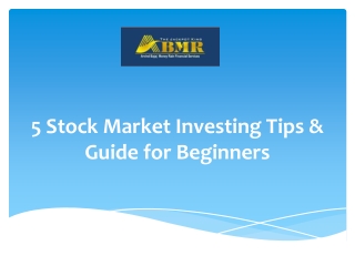 5 Stock Market Investing Tips & Guide for Beginners
