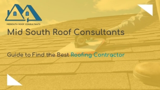 Guide to find the best roofing contractors