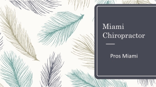 Miami Chiropractor