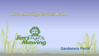 Lawn Mowing Services Perth