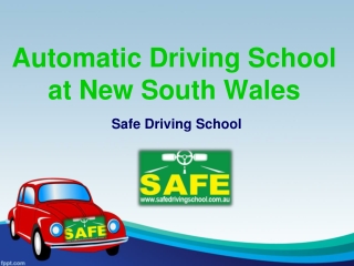 Automatic driving lesson at new south wales.