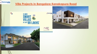 Villa Projects in Bangalore Kanakapura Road