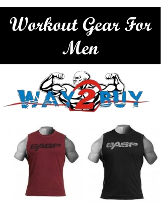 Workout Gear For Men