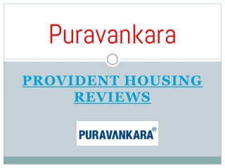 Buy Luxurious Features Apartment in Provident Housing Reviews
