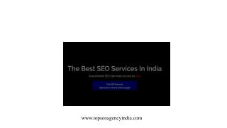 Guaranteed Seo Services Chandigarh