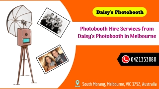 Photobooth Hire Services from Daisy's Photobooth in Melbourne