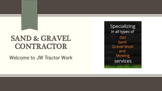Get Sand & Gravel Contractor | jwtractorwork