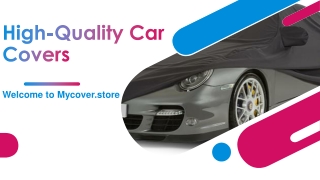 Buy High-Quality Car Covers | Mycover.store