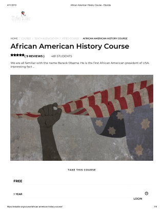 African American History Course - Edukite