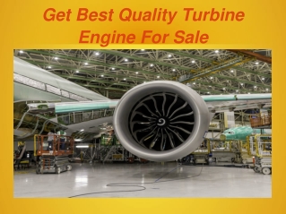 Get Best Quality Turbine Engine For Sale