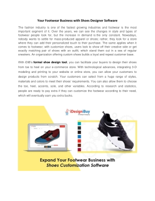 Your Footwear Business with Shoes Designer Software