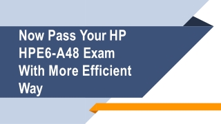 HPE6-A48 Exam Dumps