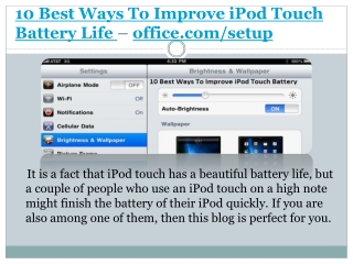 10 Best Ways To Improve iPod Touch Battery Life