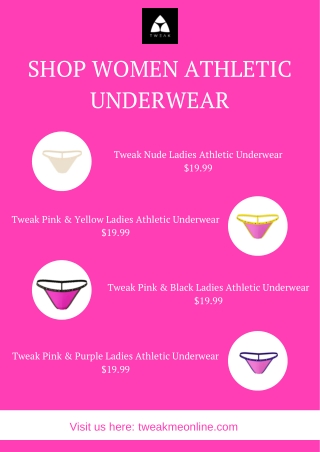 Shop Athletic Underwear for Women | Tweak