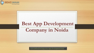 Best App Development Company in Noida- Main Advantage of App Development