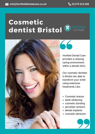Cosmetic dentist Bristol