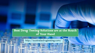 Best Drug Testing Solutions are at the Reach of Your Hand