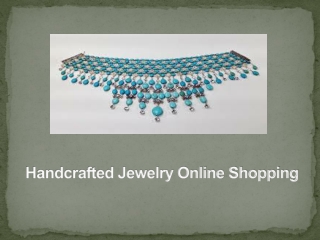 Handcrafted Jewelry Shopping Online